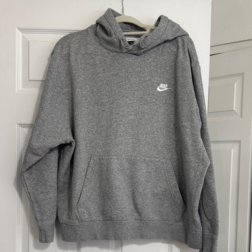 Nike Men's Heather Gray Hoodie